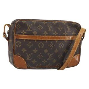Authentic LOUIS VUITTON Monogram Trocadero 27 Shoulder Bag M51274 LV
